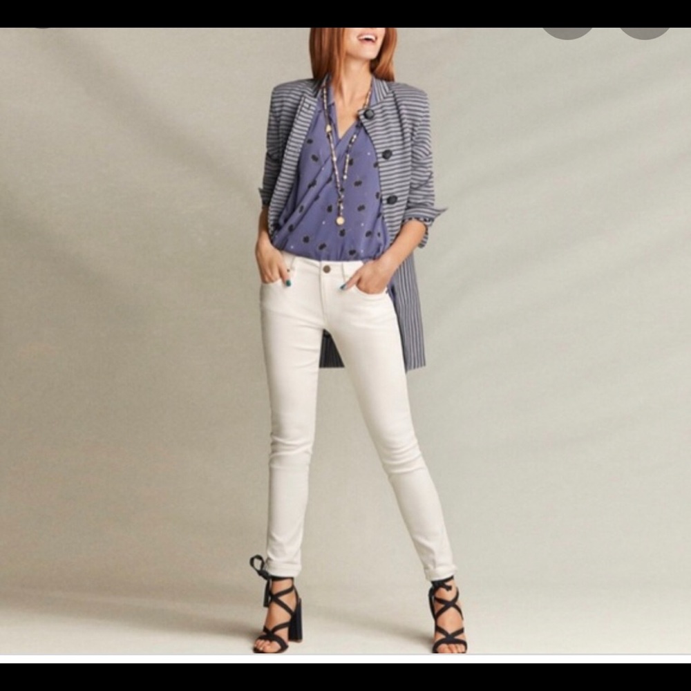 Cabi High Skinny in White, size 10, NWT
